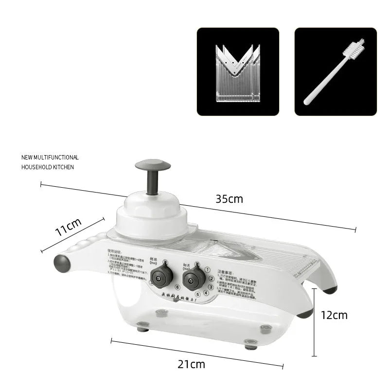 Manual Vegetable Slicer & Multifunction Cutter for Fast Meal Prepreparations