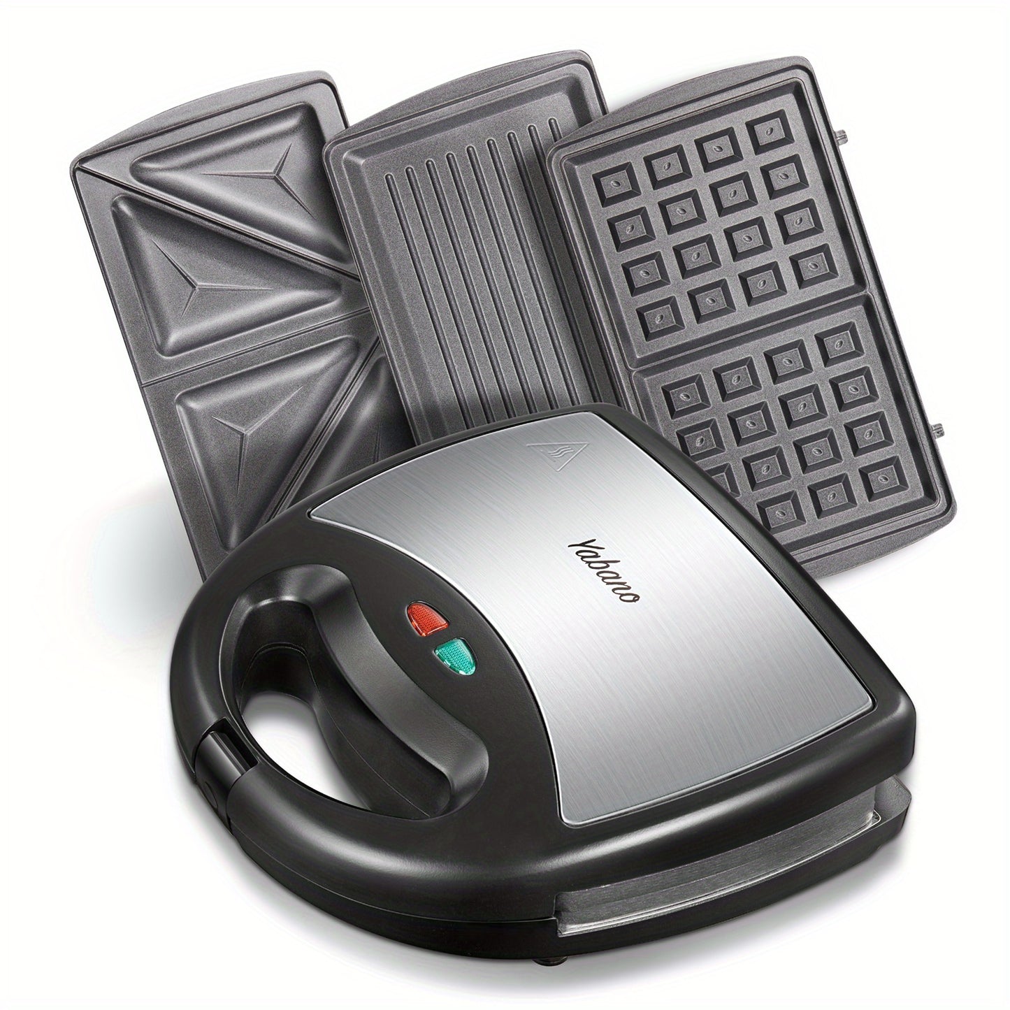 3-in-1 Yabano Sandwich Maker Plus | Waffle Maker, Panini Press & Toaster