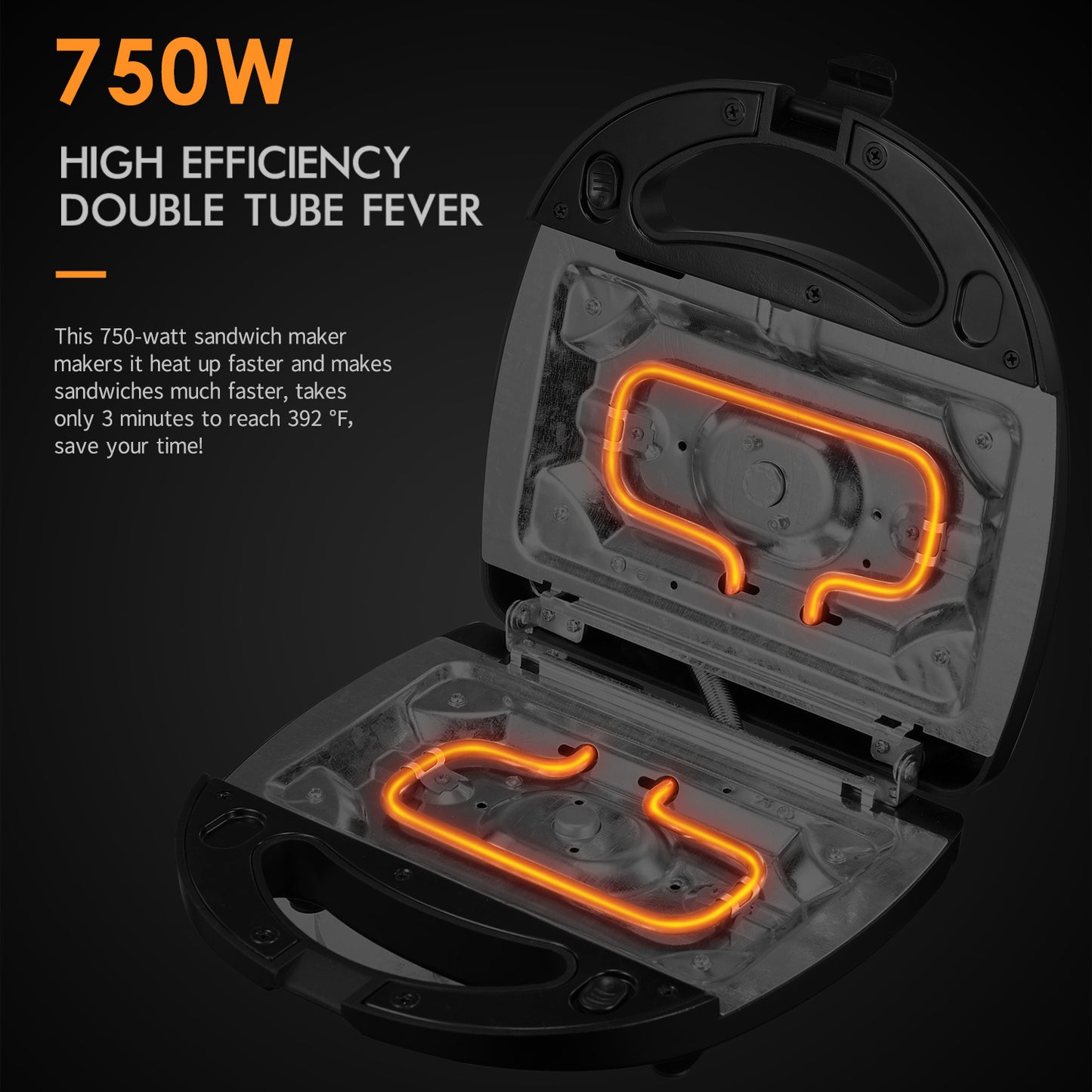 3-in-1 Yabano Sandwich Maker Plus | Waffle Maker, Panini Press & Toaster