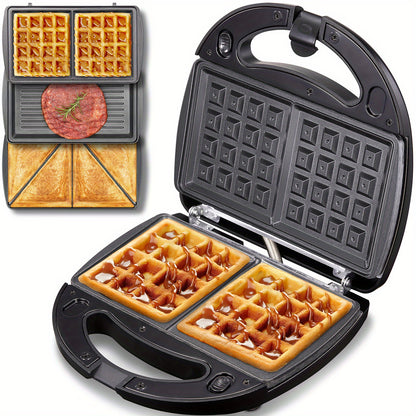 3-in-1 Yabano Sandwich Maker Plus | Waffle Maker, Panini Press & Toaster