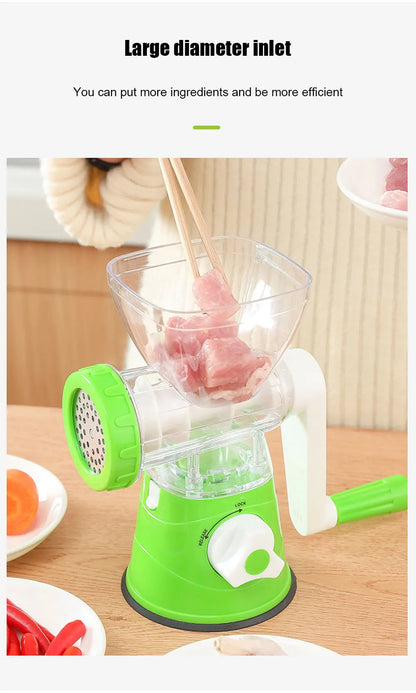 Meat Grinder Manual Processors Food Mincer Sausage Maker Stuffer Vegetable Chopper Blender Household Kitchen Enema Machine
