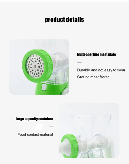 Meat Grinder Manual Processors Food Mincer Sausage Maker Stuffer Vegetable Chopper Blender Household Kitchen Enema Machine