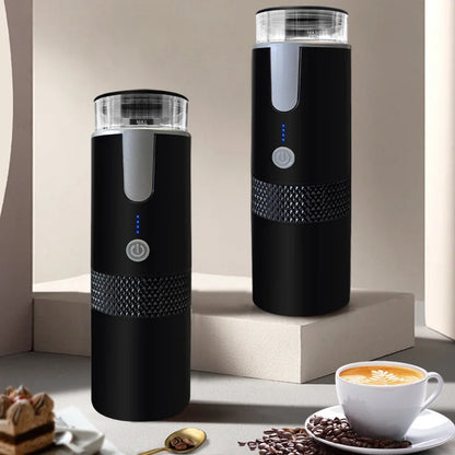 New Portable Wireless Coffee Maker Automatic Electric Capsule Ground Coffee Brewer Machine Fit Coffee Powder and Coffee Capsule