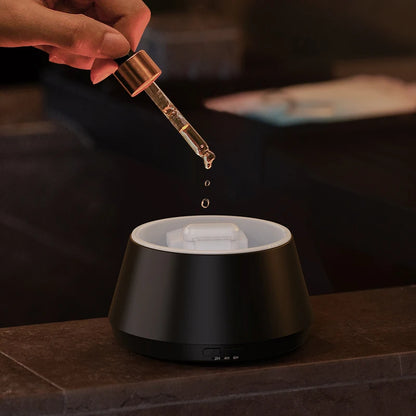 Modern Essential Oil Diffuser with Ultrasonic Mist & Candle-Light Glow