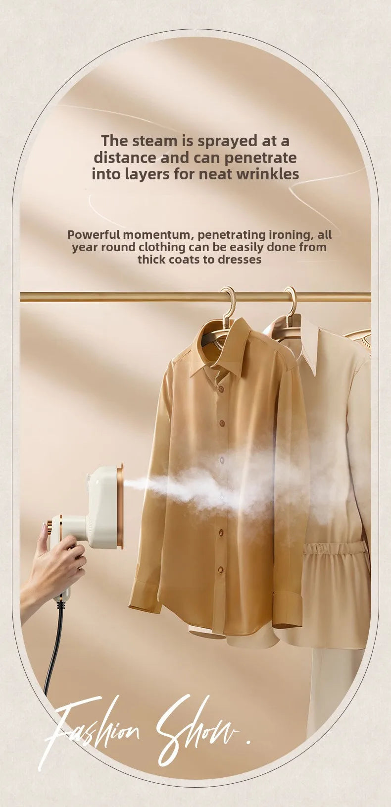 Portable Ironing Machine Handheld Steam Iron Flat and Hang Ironing 2 in 1 Heat Press Clothing Iron Machine Household Steam Iron