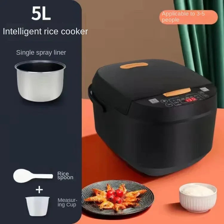 5L rice cooker for home use, large capacity, multifunctional intelligent soup making rice cooker