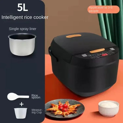 5L rice cooker for home use, large capacity, multifunctional intelligent soup making rice cooker