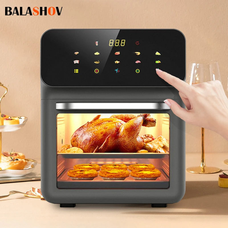 10L Large Capacity Electric Air Fryers Oil-free Automatic Household Kitchen Oven Deep Fryer