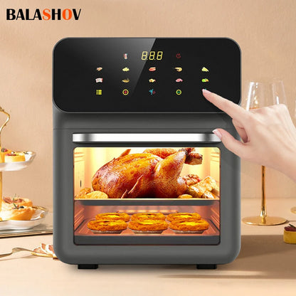 10L Large Capacity Electric Air Fryers Oil-free Automatic Household Kitchen Oven Deep Fryer