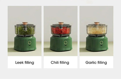 Electric Meat Grinder Garlic Blender Kitchen Food Crushing Multi-function Stirring Vegetable and Meat Mash Usb Charging 350ml