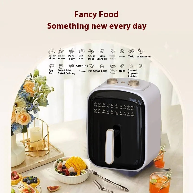 6L Air fryer Electric Air Fryers  Oil-free Automatic  Large capacity multifunctional air electric fryerully automatic all-in-one