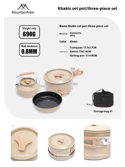 Mountainhiker New Set of Pots, Kettles, Outdoor Pots and Pans, Stoves, Camping Equipment, Cookware, Cookers, Cookers, Pots, Pots