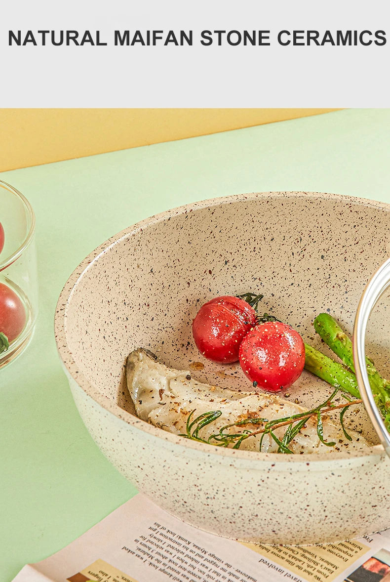 Non-Stick Pan Frying Pan Wok Pan Home Steak Skillet Pancake fried induction cooker gas stove special Saucepan Nonstick Pan