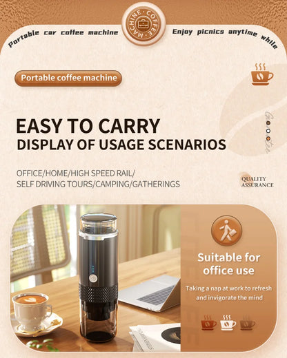Portable Coffee Machine Coffee Maker Electric Capsule Ground Coffee Brewer Fit For Coffee Powder and Coffee Capsul Suitable