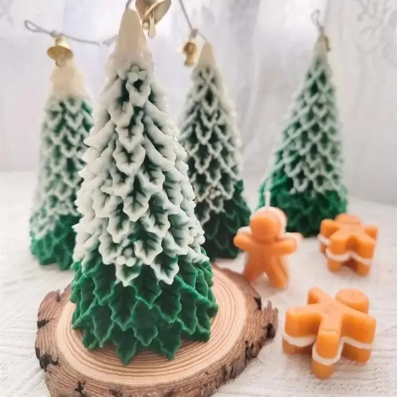 Scented Candles Christmas Tree Candles High-quality Appearance Gifts Fresh Souvenirs Carved Candles Cedar