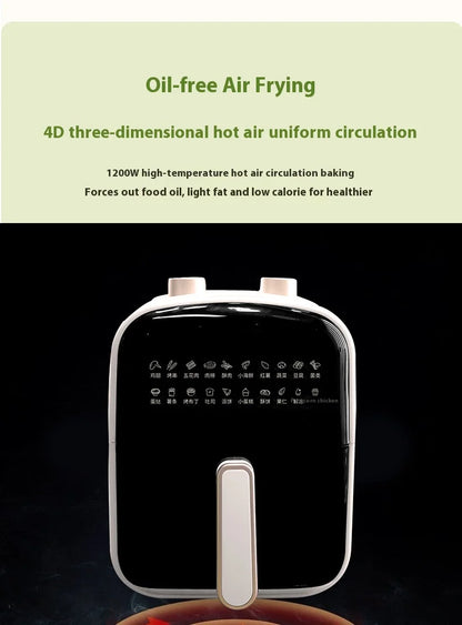 6L Air fryer Electric Air Fryers  Oil-free Automatic  Large capacity multifunctional air electric fryerully automatic all-in-one