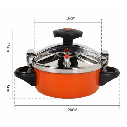 TOPINCN 2L Stainless Steel Pressure Cooker – Mini Pressure Pot for Gas & Induction