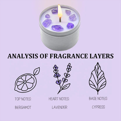 Scented Candles – 3oz Crystal Ritual Scented Candle with Soy Wax, Suitable Daily Use, Holiday Gifts, Use Halloween Home Decor