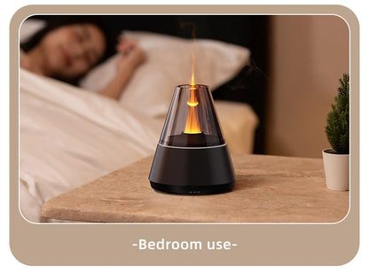 Modern Essential Oil Diffuser with Ultrasonic Mist & Candle-Light Glow