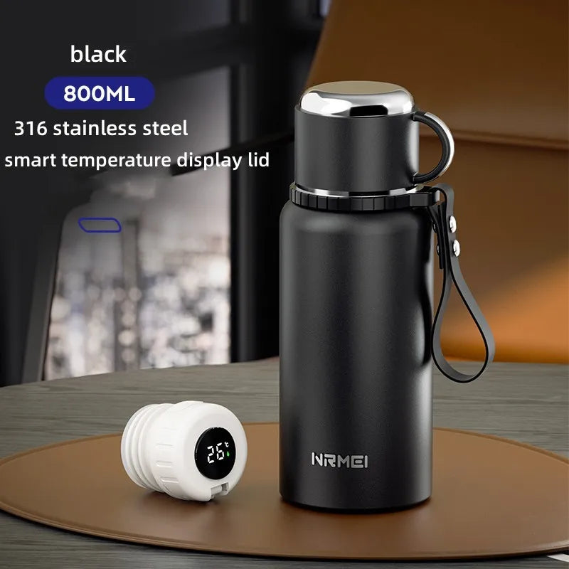 2L Thermos Insulated Water Bottle Hot Water Bottle Vacuum Flask Smart coffee drinkware cup Stainless Steel Double Wall Kettles