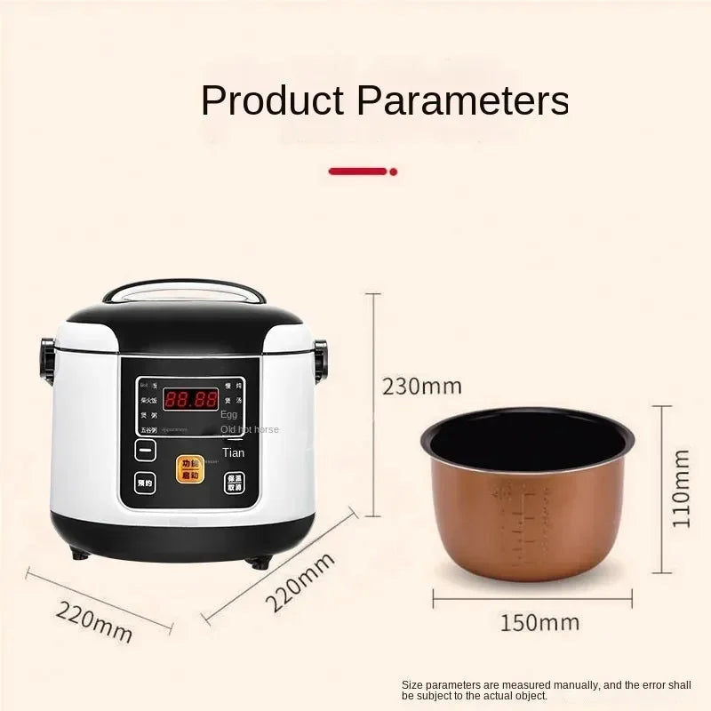 2L Portable Electric Rice Cooker for Car, Truck & Travel