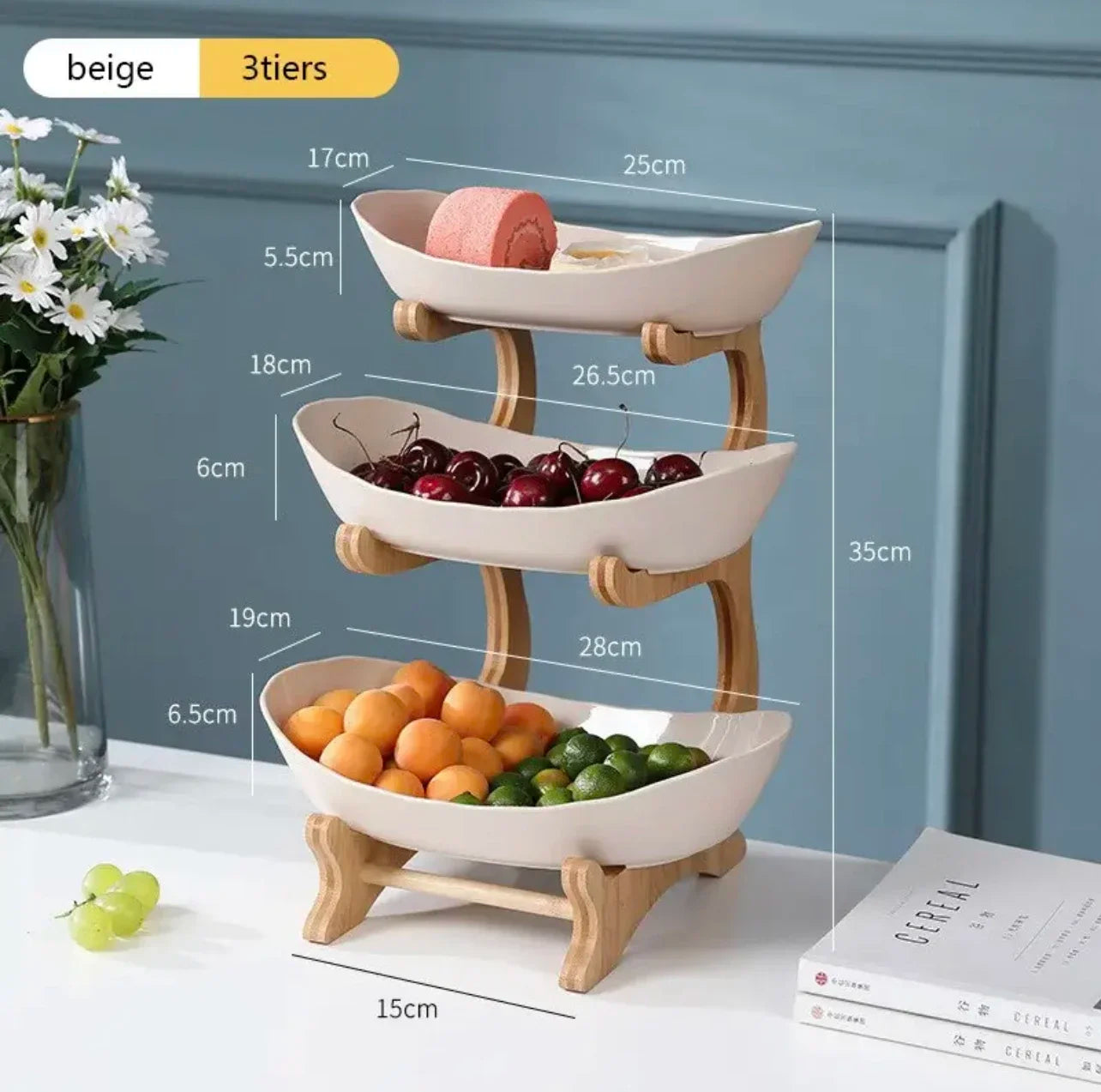 2/3 Layer Fruit Plate | Multi-Tier Snack & Dessert Stand