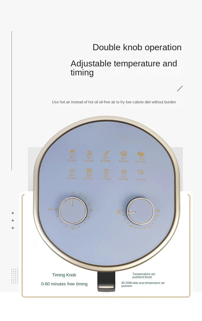 Air fryer, household high-capacity electric fryer, multifunctional electric oven, toaster