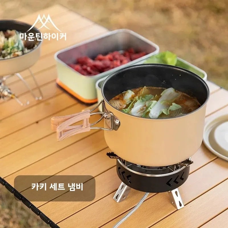 Mountainhiker New Set of Pots, Kettles, Outdoor Pots and Pans, Stoves, Camping Equipment, Cookware, Cookers, Cookers, Pots, Pots