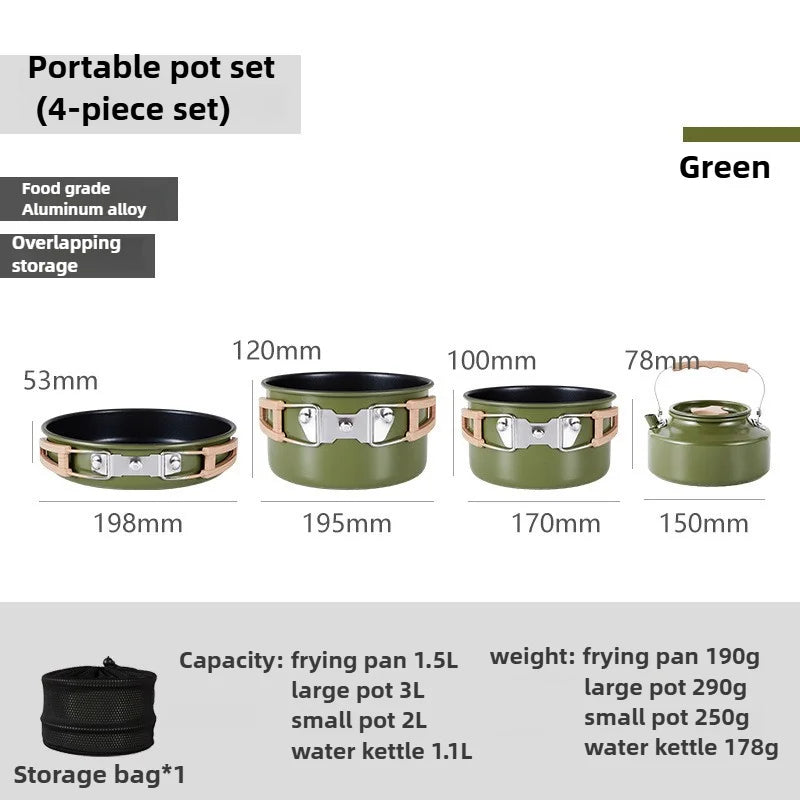 Mountainhiker New Set of Pots, Kettles, Outdoor Pots and Pans, Stoves, Camping Equipment, Cookware, Cookers, Cookers, Pots, Pots