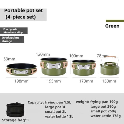 Mountainhiker New Set of Pots, Kettles, Outdoor Pots and Pans, Stoves, Camping Equipment, Cookware, Cookers, Cookers, Pots, Pots