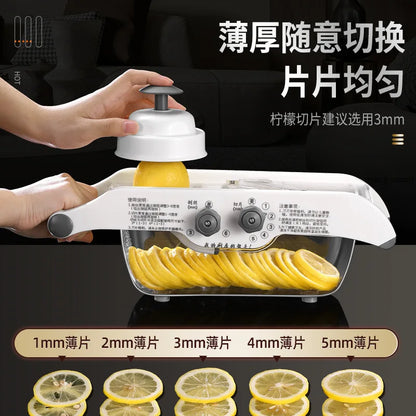 Manual Vegetable Slicer & Multifunction Cutter for Fast Meal Prepreparations