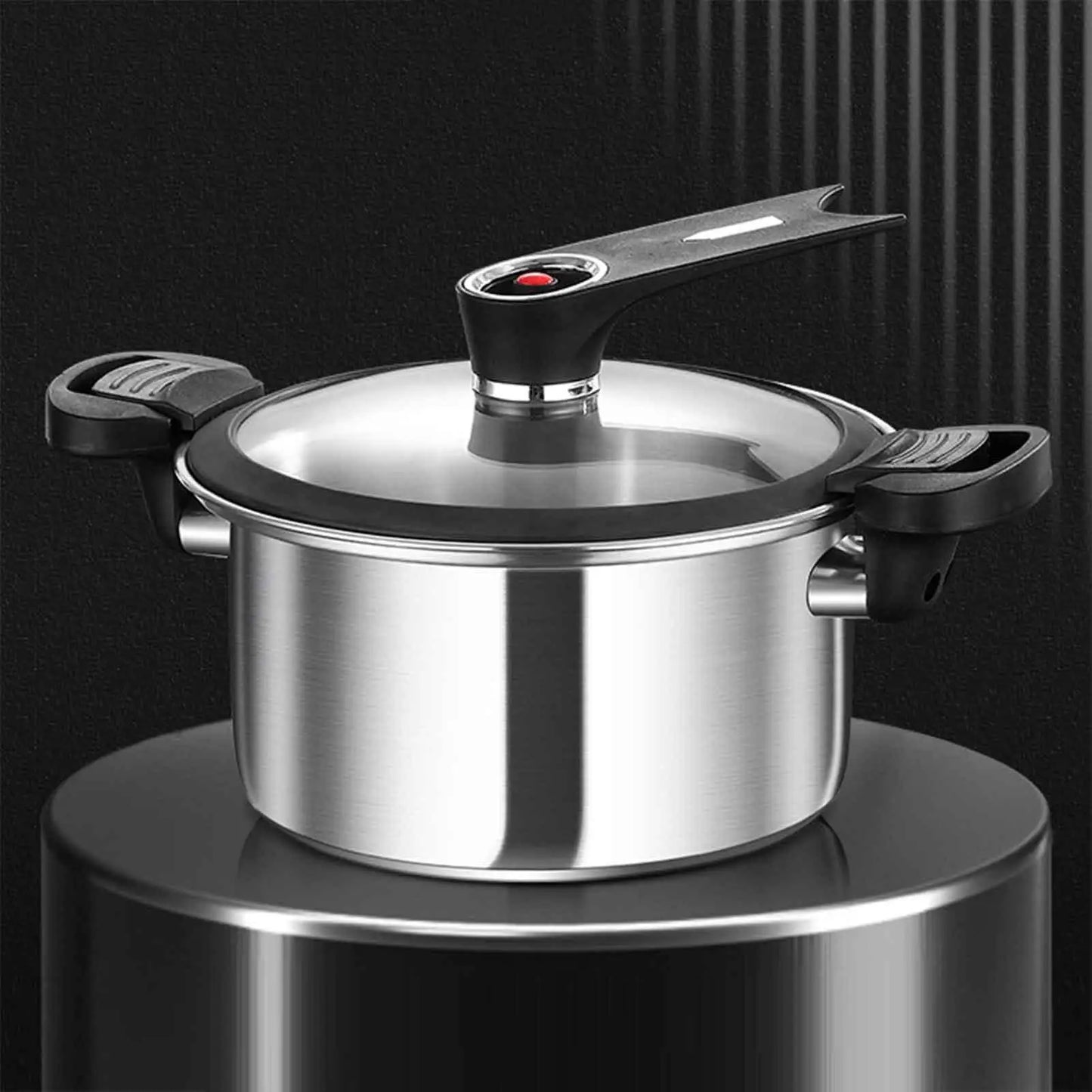 Portable Stainless Steel Pressure Cooker – Fast Cooking Multifunctional Stew Pot for Kitchen