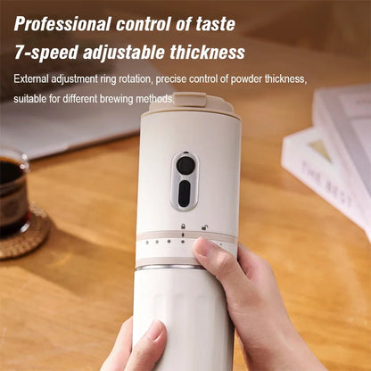 Portable Electric Capsule Grinding Coffee Maker Espresso Coffee Maker Travel and Car  Hand Punch Outdoor Portable Coffee