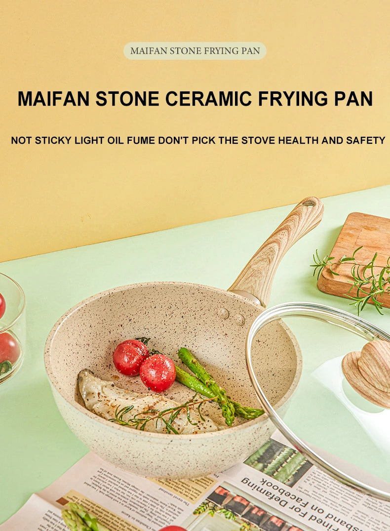 Non-Stick Pan Frying Pan Wok Pan Home Steak Skillet Pancake fried induction cooker gas stove special Saucepan Nonstick Pan
