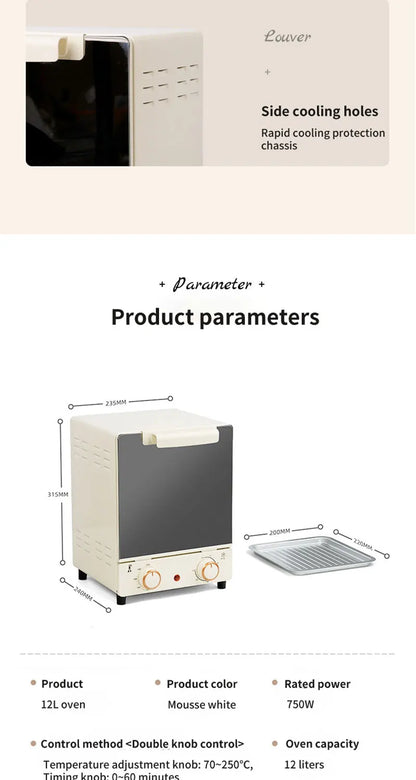 12L Electric Air Fryer Toaster Oven