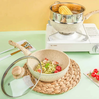 Non-Stick Pan Frying Pan Wok Pan Home Steak Skillet Pancake fried induction cooker gas stove special Saucepan Nonstick Pan