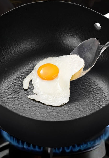 Small square pot induction cooker pot set household cooking flat bottom non-stick pan frying pan egg pan uncoated iron pot