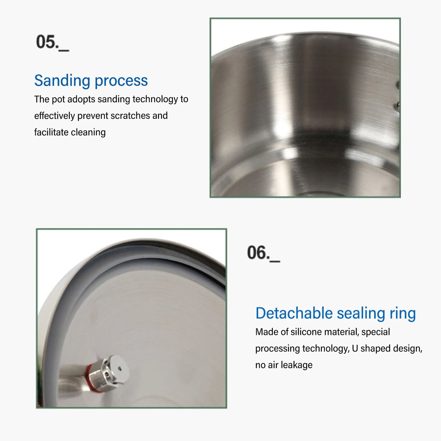 TOPINCN 2L Stainless Steel Pressure Cooker – Mini Pressure Pot for Gas & Induction