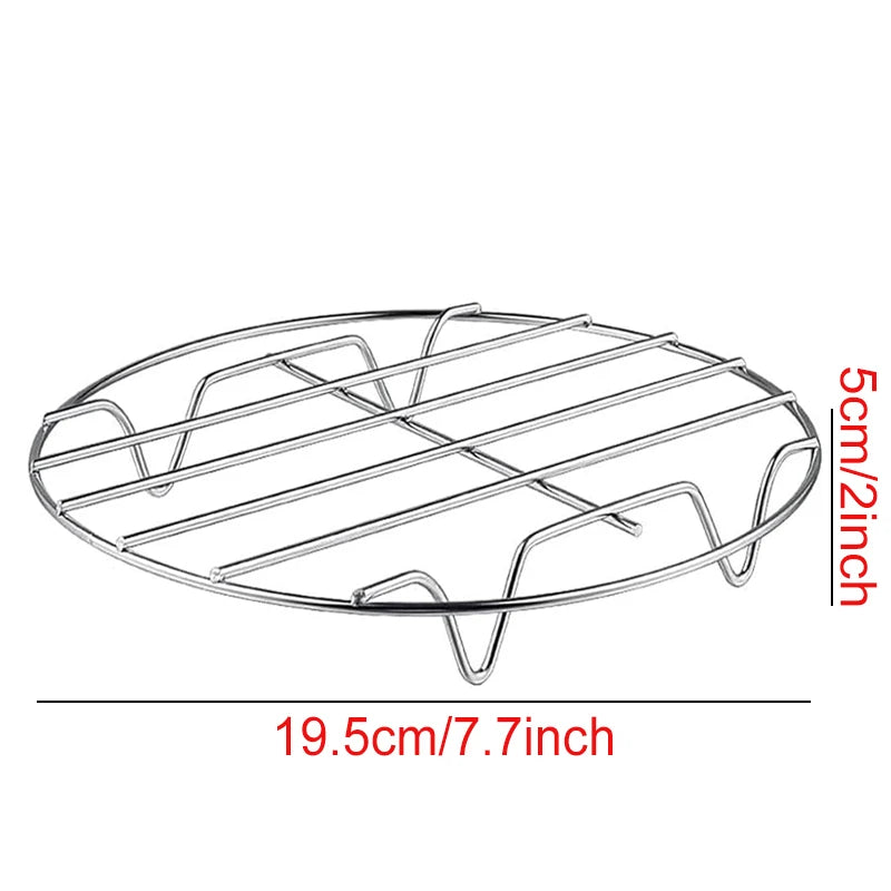 Air Fryer Baking Rack Metal Square/Round/Rectangle Oven Grill Racks Airfryer Accessories for Cosori,Instant Vortex,Gourmia,Foodi