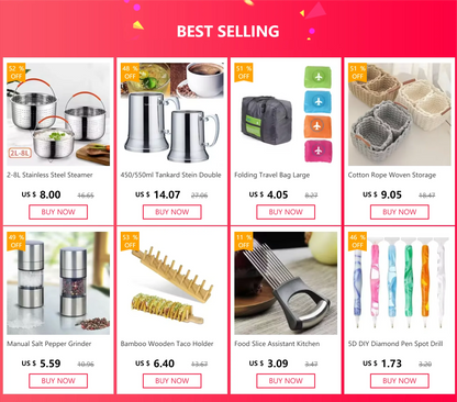 2-8L Stainless Steel Steamer Basket Instant Pot Accessories Instant Cooker with Silicone Covered Handle Draining Steam Basket