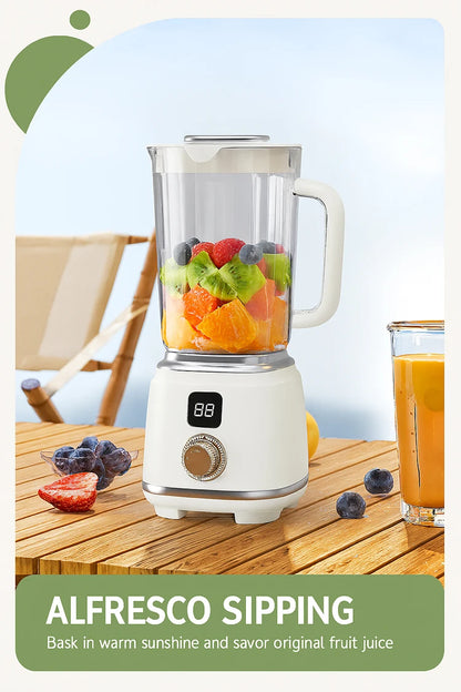 Portable Blender Cup 600ML Mini Juicer Mixer/3000mAh USB Rechargeable/10-Blade Powerful Motor For Smoothies/Vegetables