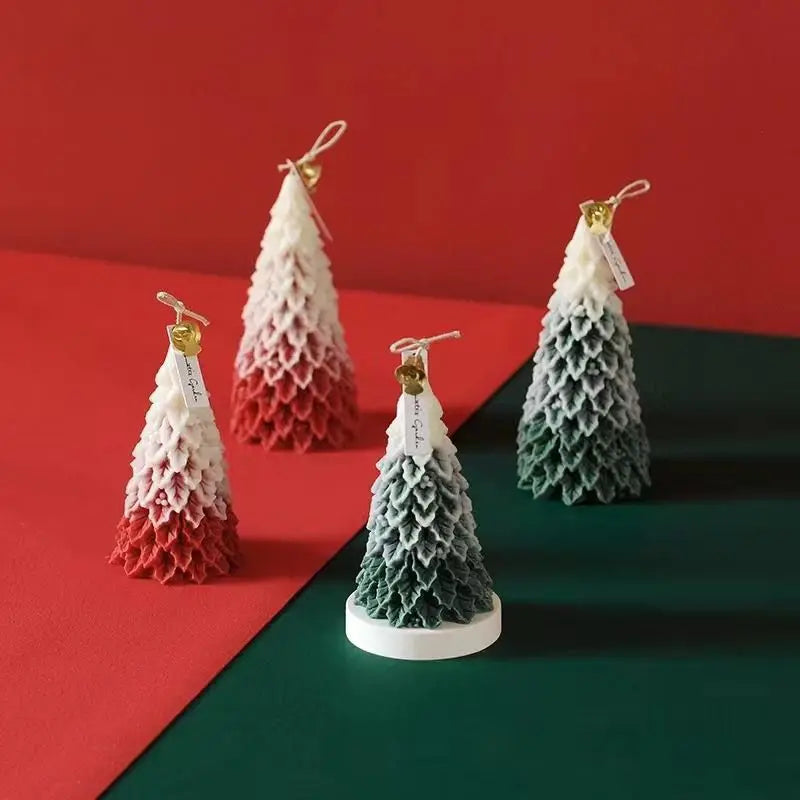 Scented Candles Christmas Tree Candles High-quality Appearance Gifts Fresh Souvenirs Carved Candles Cedar