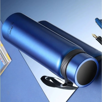 Double Stainless Steel Vacuum Flask With Filter Large Capacity Portable Sport Thermos Mug Coffee Tea Tumbler 1000ml/1600ml