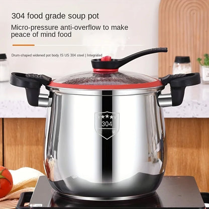 304 Stainless Steel Pressure Cooker – Fast Cooking, Non-Stick, Dishwasher Safe