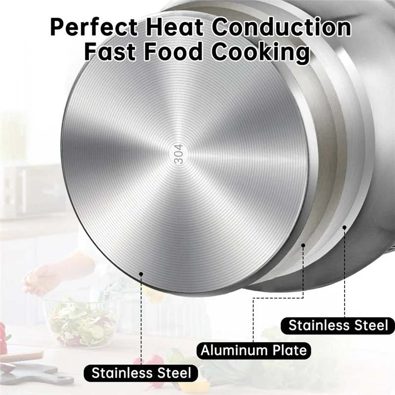 Instant Pot 6 Quart Replacement Inner Pot – 304 Stainless Steel Cooking Bowl