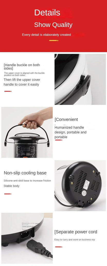 2L Portable Electric Rice Cooker for Car, Truck & Travel