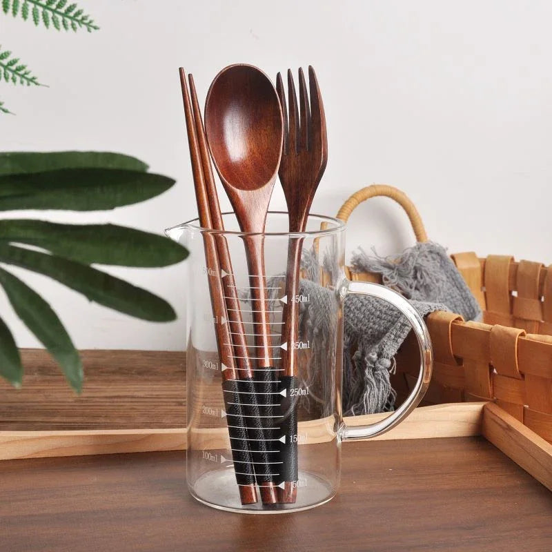 Portable Wooden Cutlery Set