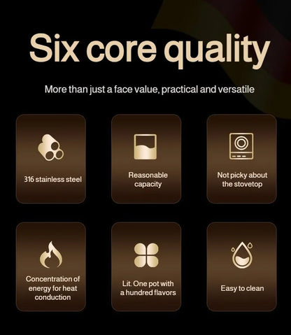 Stainless Steel Small Soup Pot Instant Noodle Cooking Pot for Induction Cooker Baby Foods Pot with Handle Kitchen Baking Tools