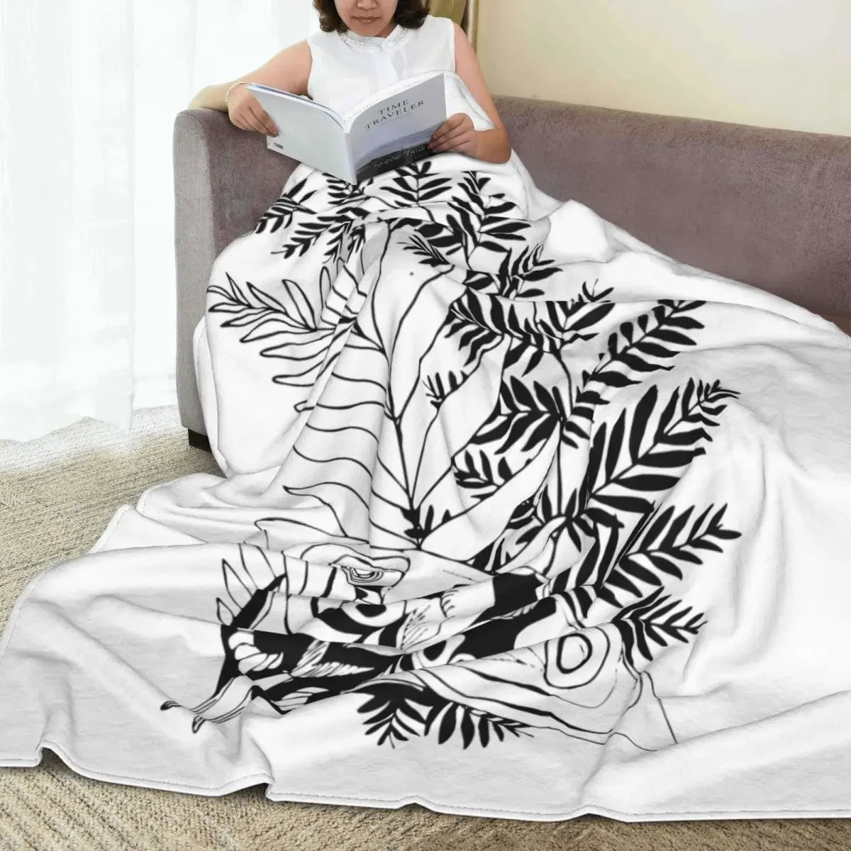 The Last Of Us Ellie Joel Game Blanket Flannel Multi-function Super Warm Throw Blankets for Bed Travel Bedding Throws