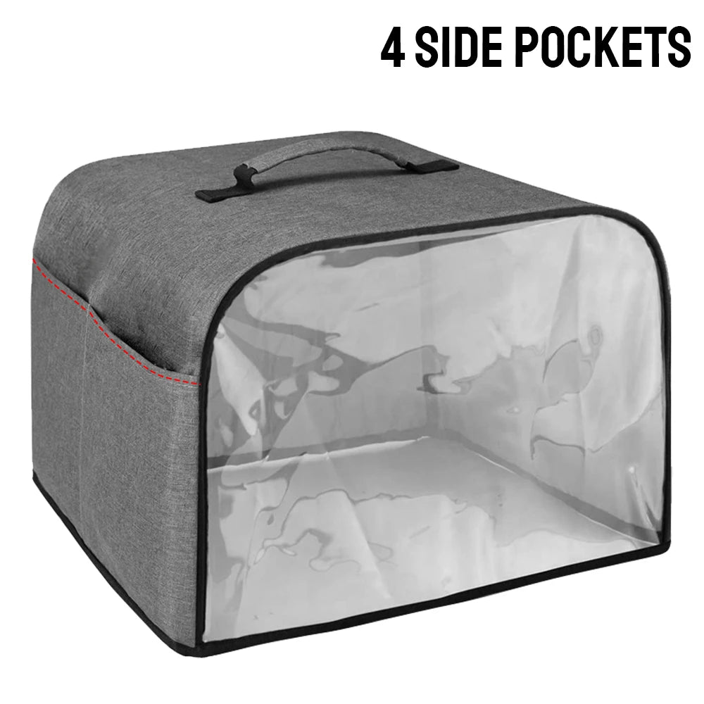 Toaster Cover Household Bread Baking Durable With Storage Pockets For Ninja Foodi Grill Air Fryer Hood Kitchen Dust Cap